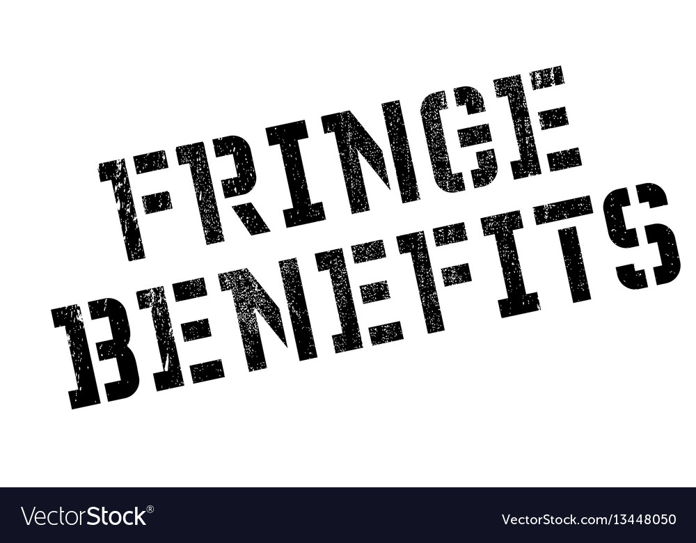 Fringe benefits rubber stamp Royalty Free Vector Image