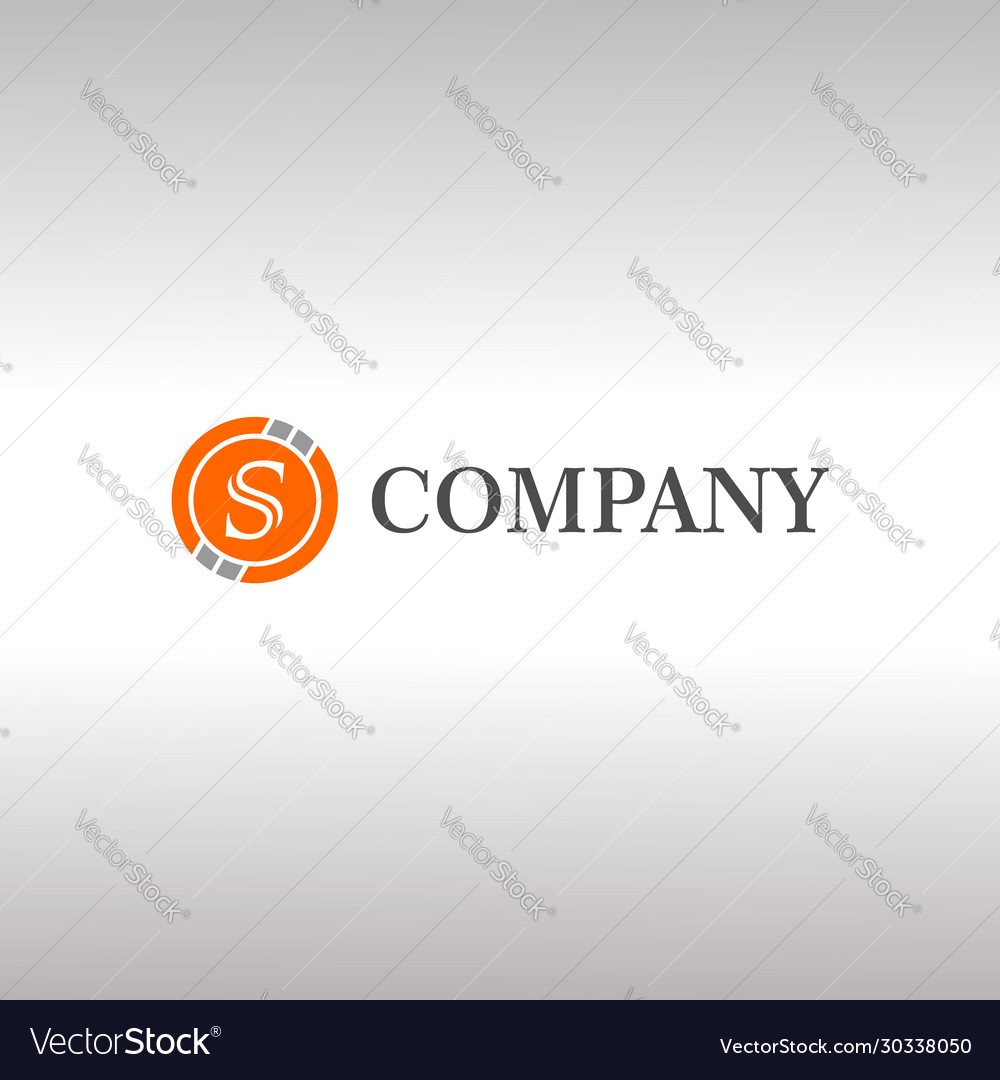 Letter s alphabetic logo design template crypto