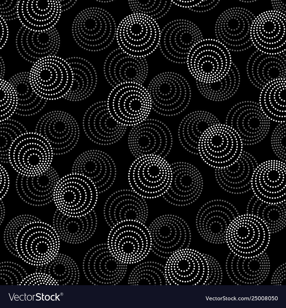 Seamless colorless pattern with concentric circles