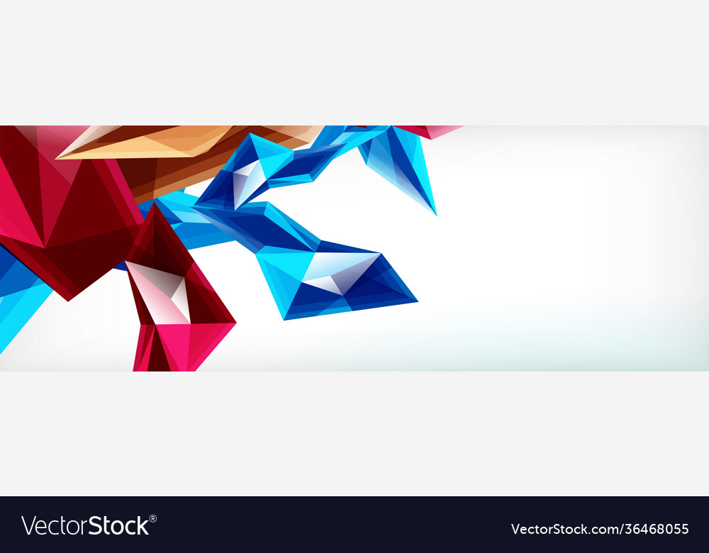 3d triangles and pyramids abstract Vector Image 3d triangles and pyramids abstract