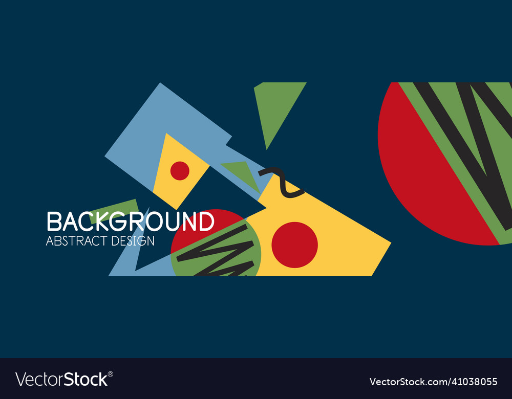 Abstract background blocks lines triangles vector image Abstract background blocks lines triangles