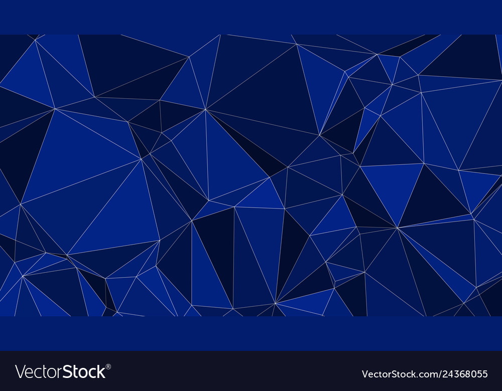 Abstract triangles dark blue background shapes