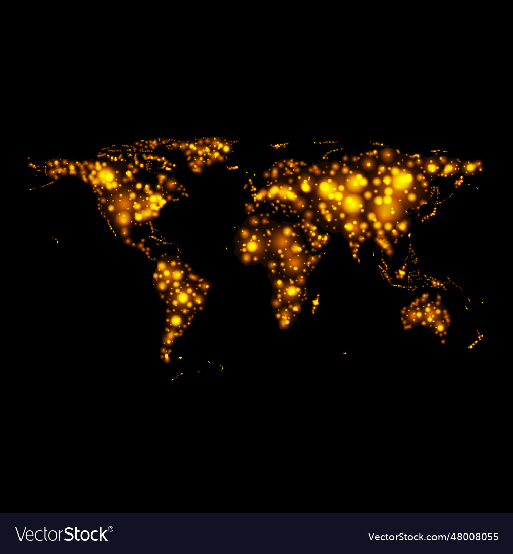 Helle leuchtende Karte in der Nacht