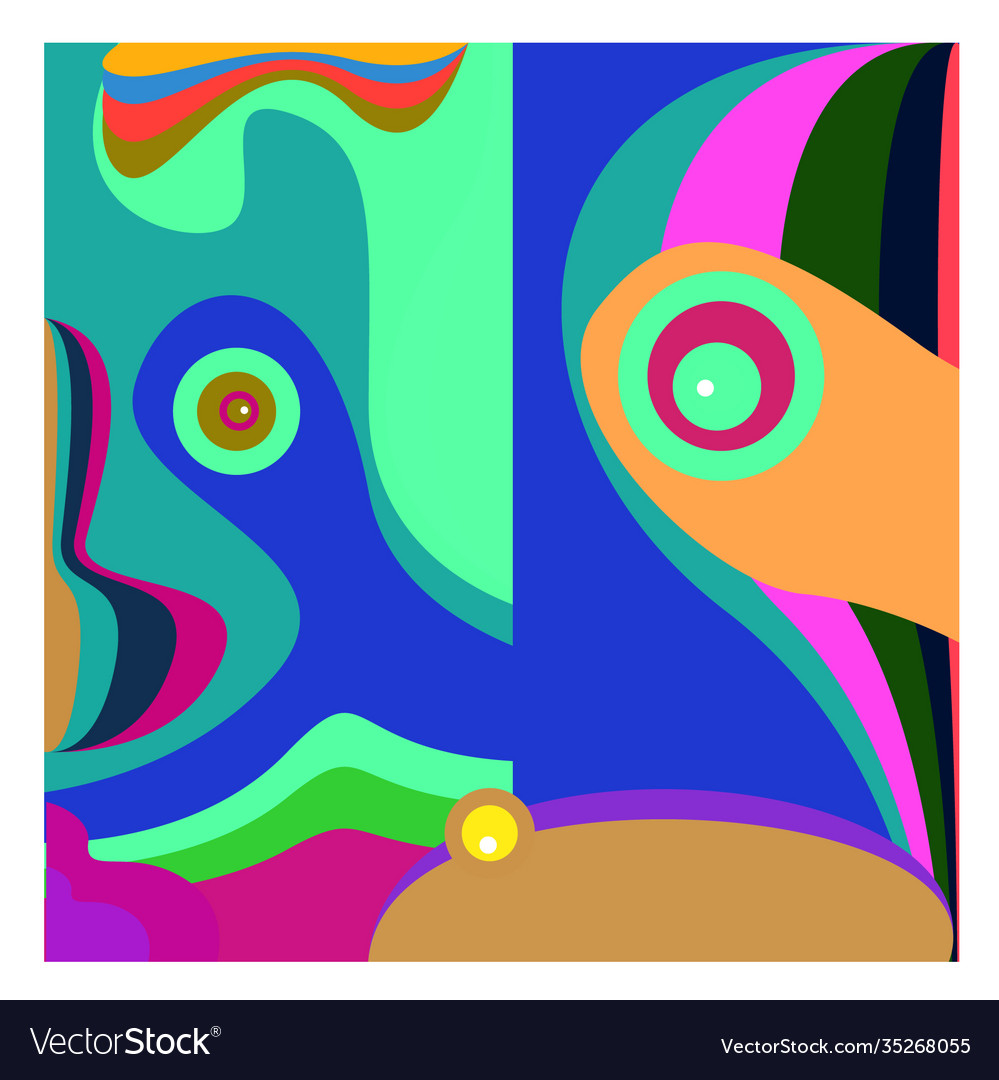 Colorful geometric and curve background pattern Vector Image Colorful geometric and curve background pattern