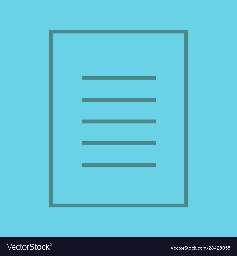 Document linear icon