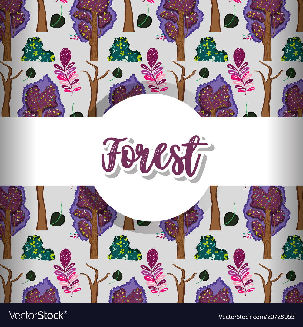 Forest pattern background