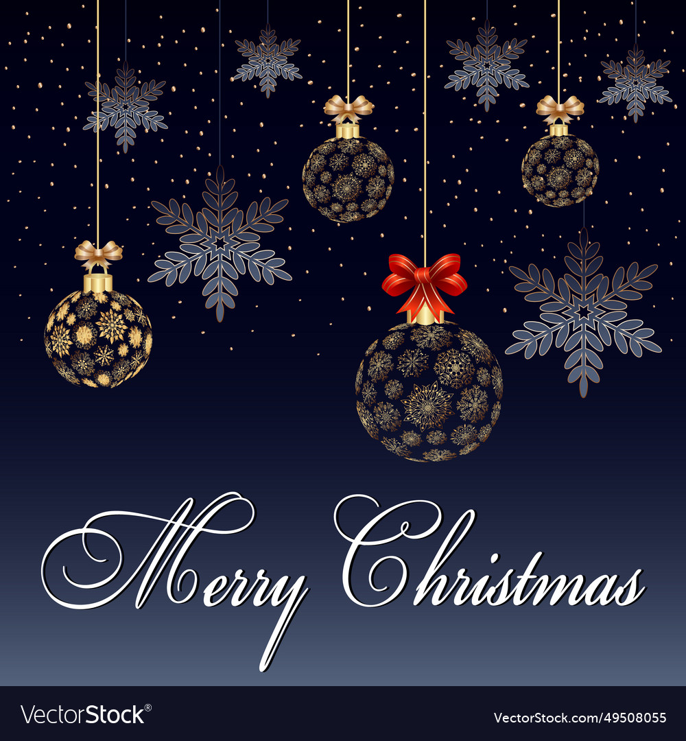 Gradient background with christmas text vector image Gradient background with christmas text
