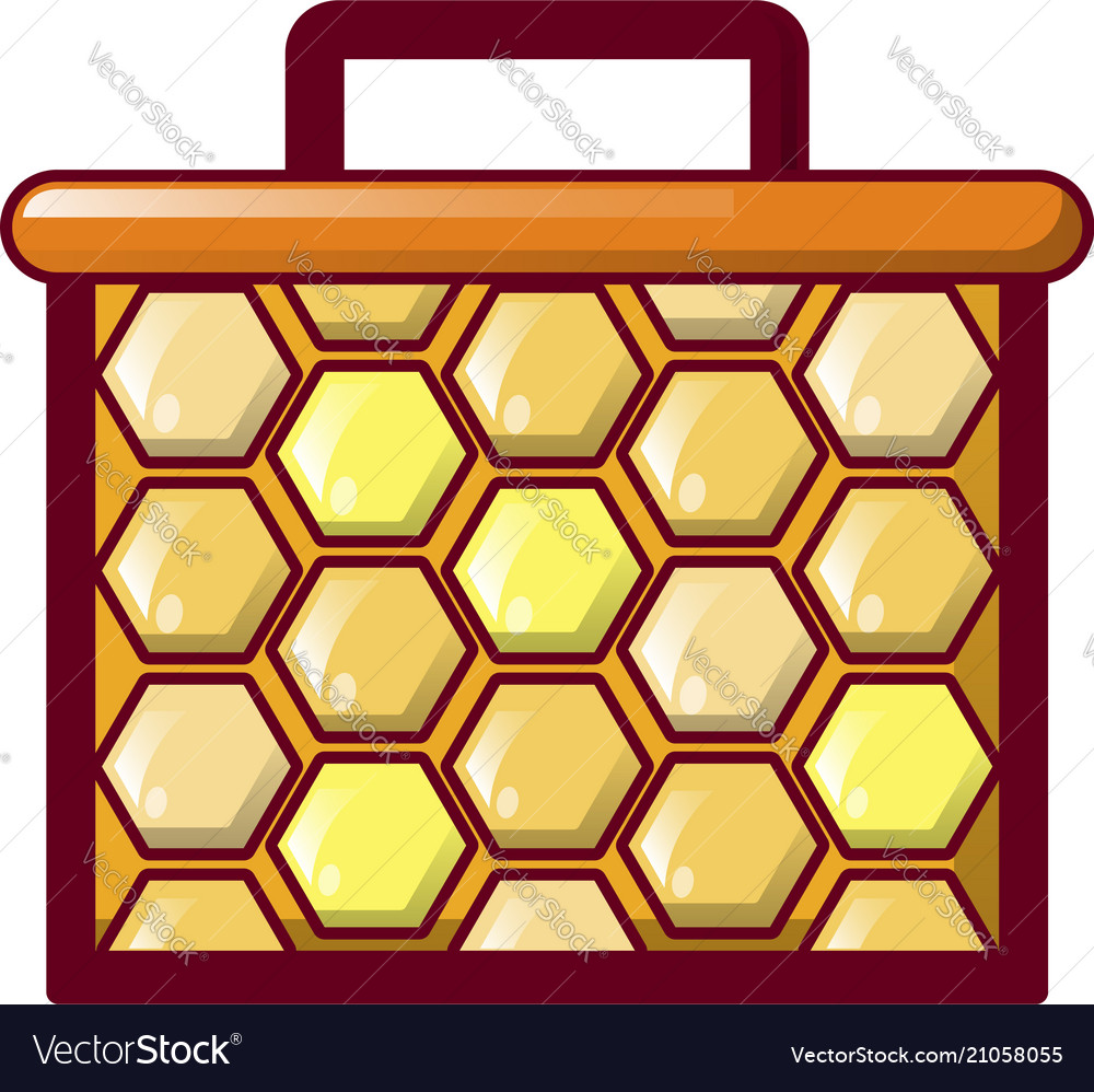 Honeycomb icon cartoon style Royalty Free Vector Image