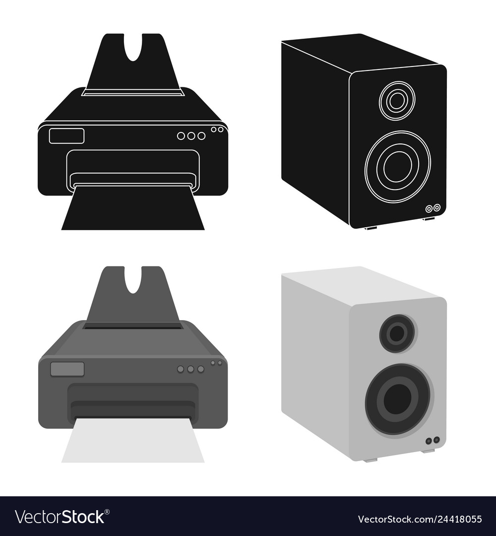 Isolated object of laptop and device logo