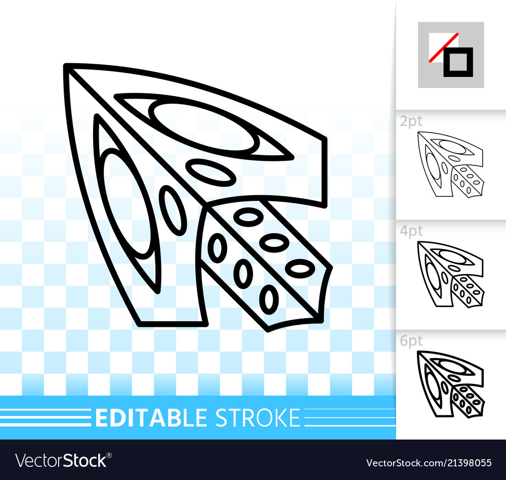 Mouse cursor simple black line icon Vector Image Mouse cursor simple black line icon