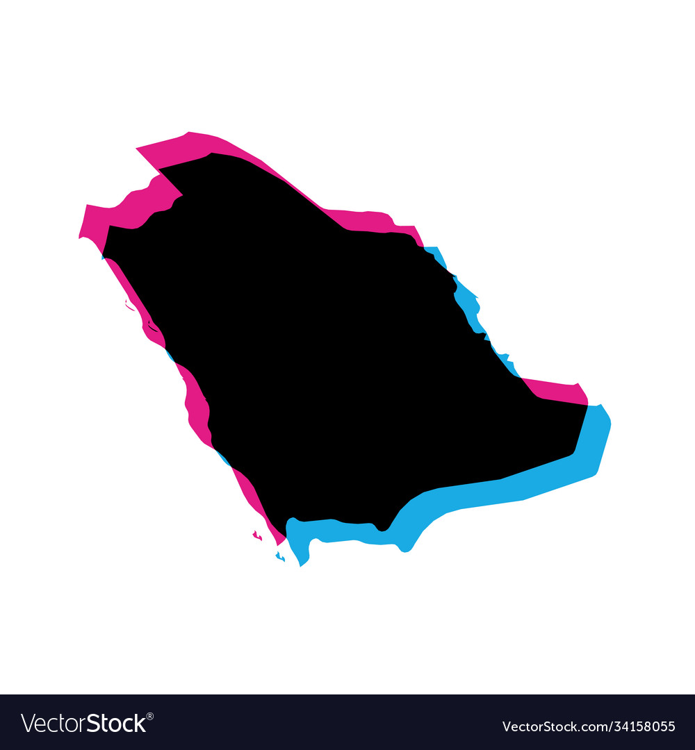 Saudi arabia country silhouette