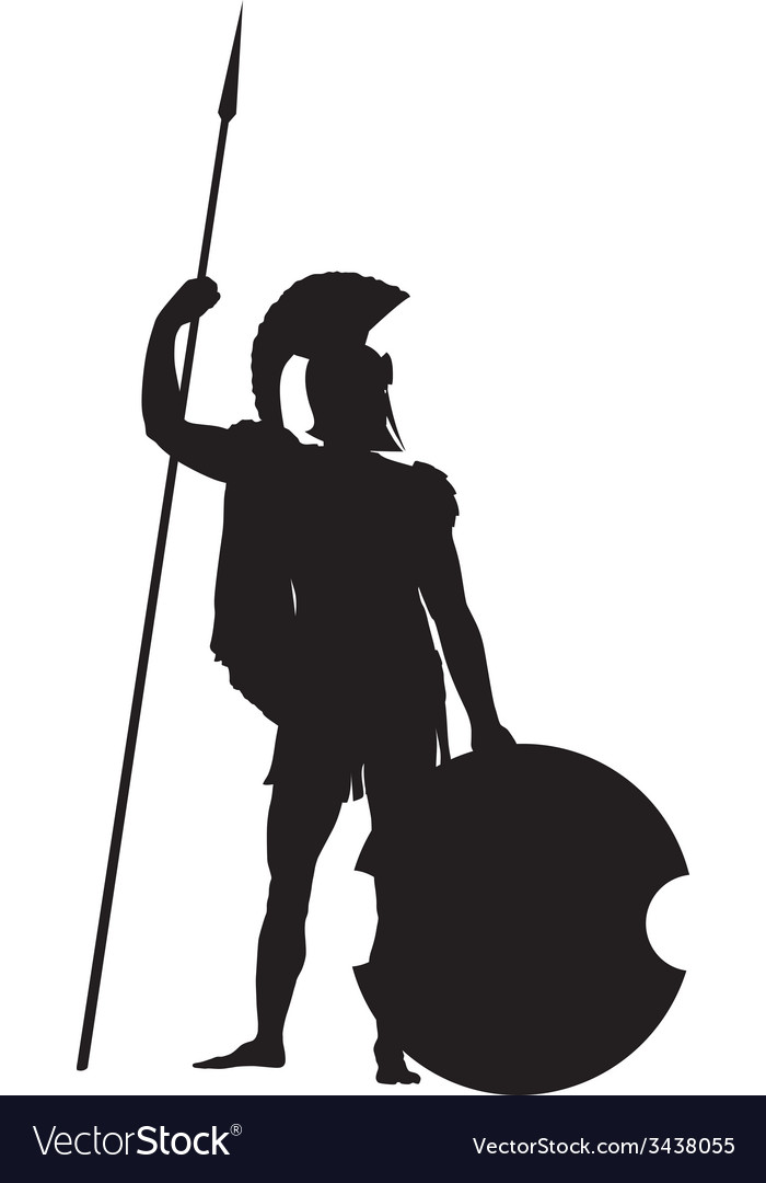 Spartan Warrior Silhouette
