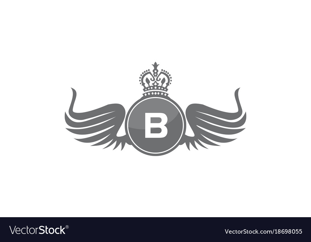 Wing shield crown initial b