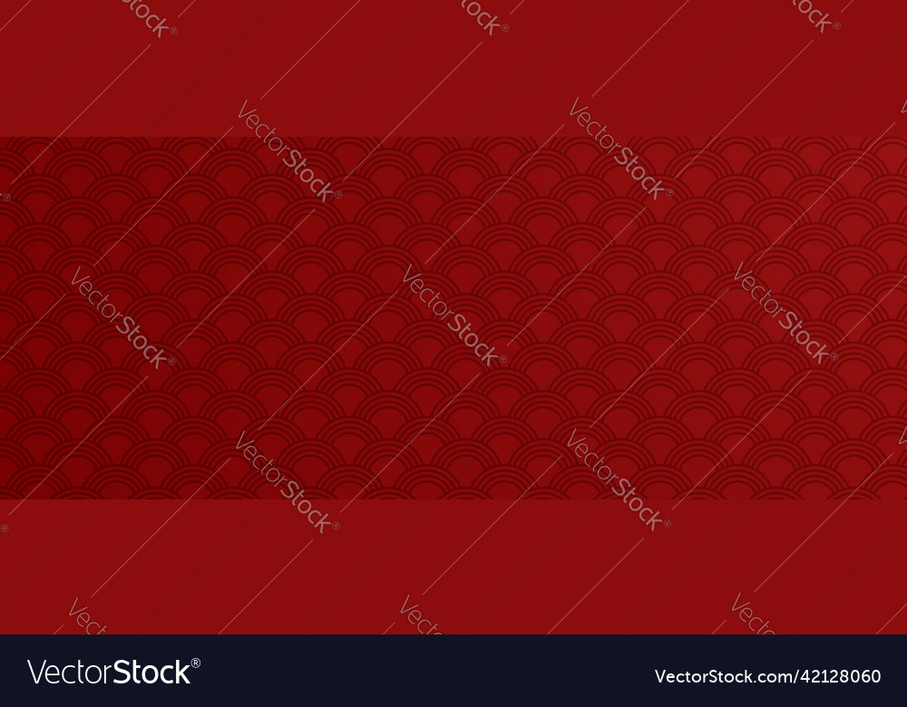 Abstract background with oriental red pattern