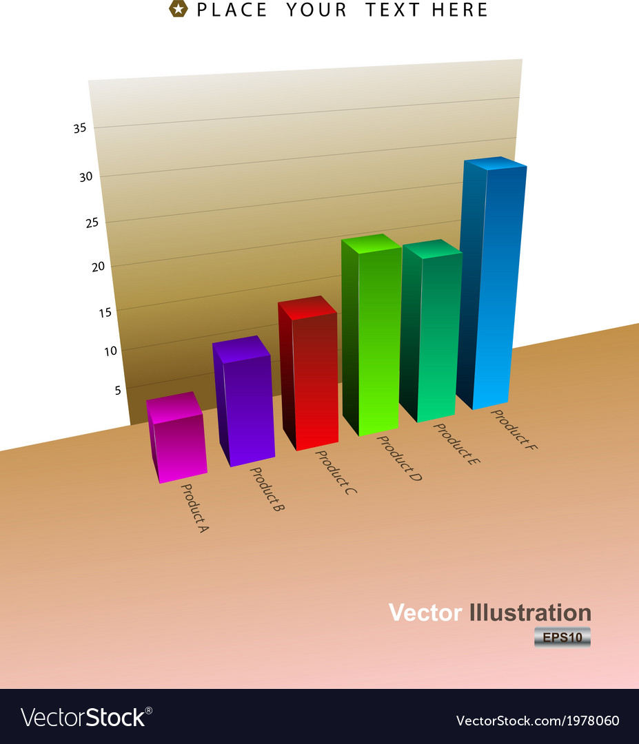 Graph 3d Royalty Free Vector Image - VectorStock