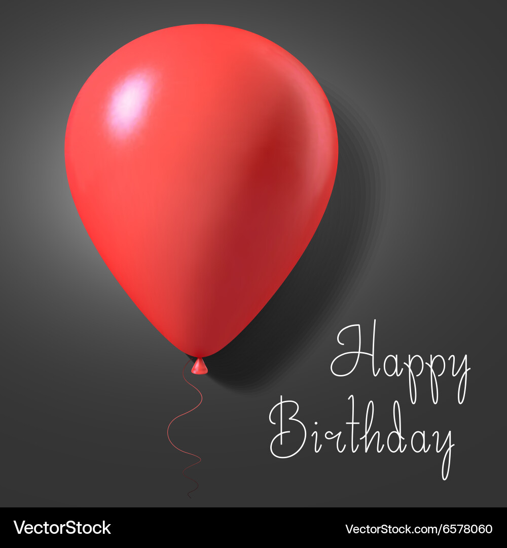 Happy birthday gift card poster Royalty Free Vector Image