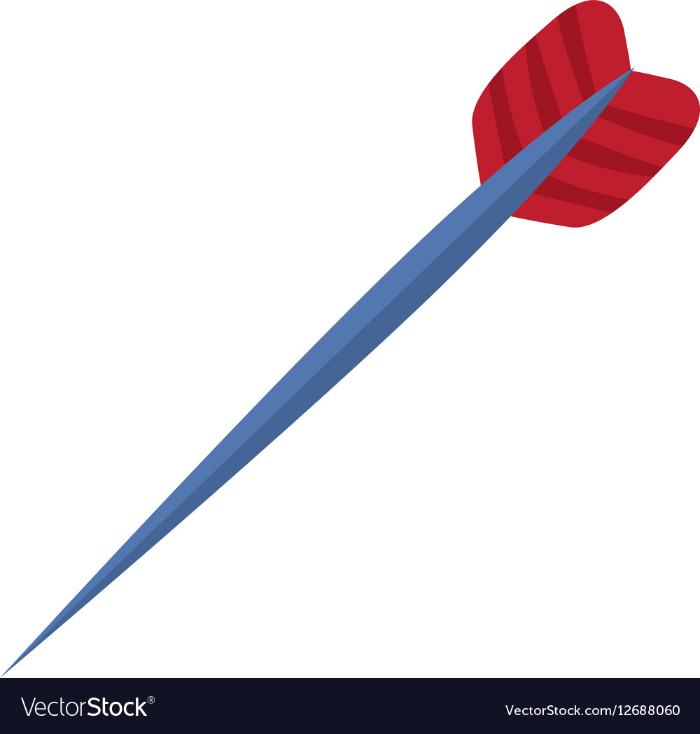 Isolated dart arrow