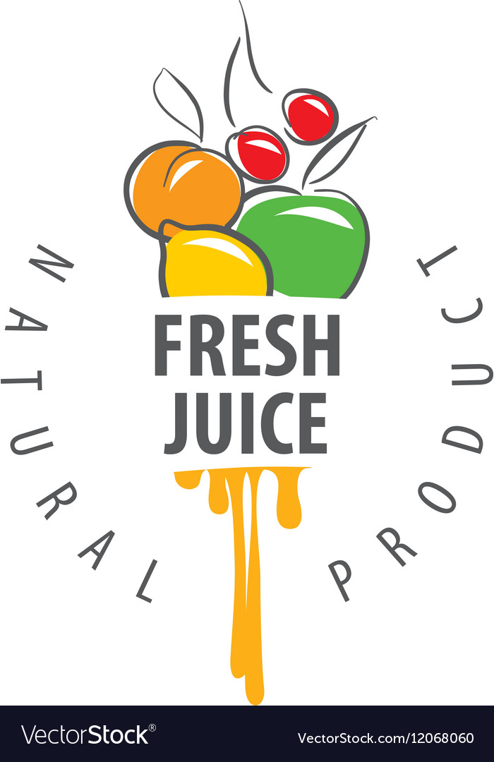 Logo Of Fresh Juice Royalty Free Vector Image - Vectorstock