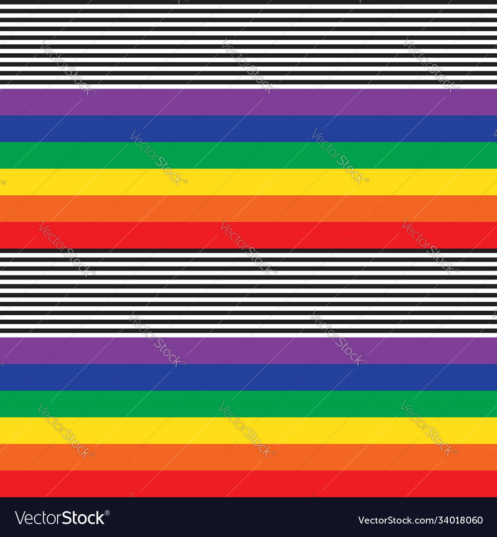 Rainbow stripe seamless pattern background