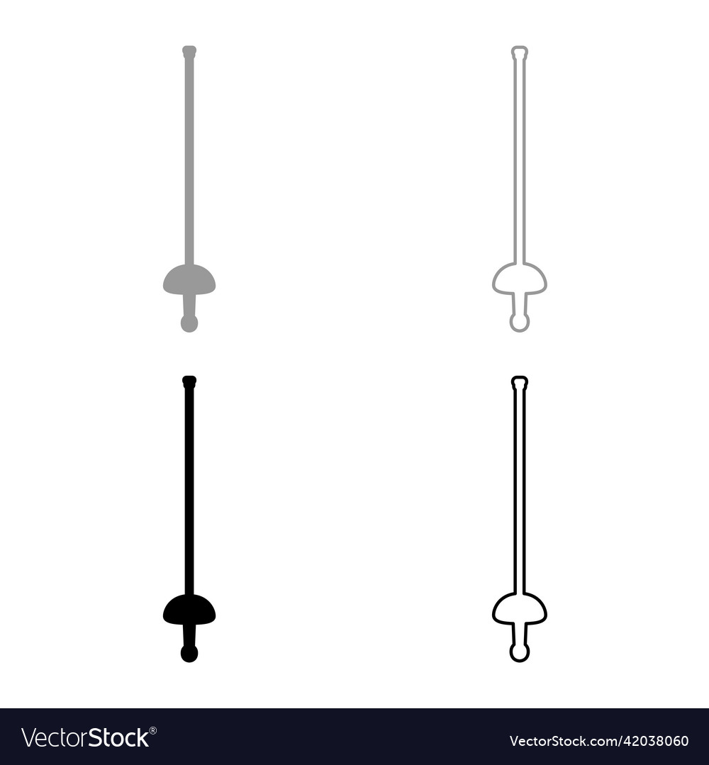Rapier epee saber fencing sword old cold weaponry vector image Rapier epee saber fencing sword old cold weaponry