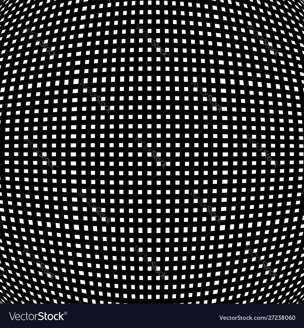 Spherical globe circular distort effect pattern vector image Spherical globe circular distort effect pattern