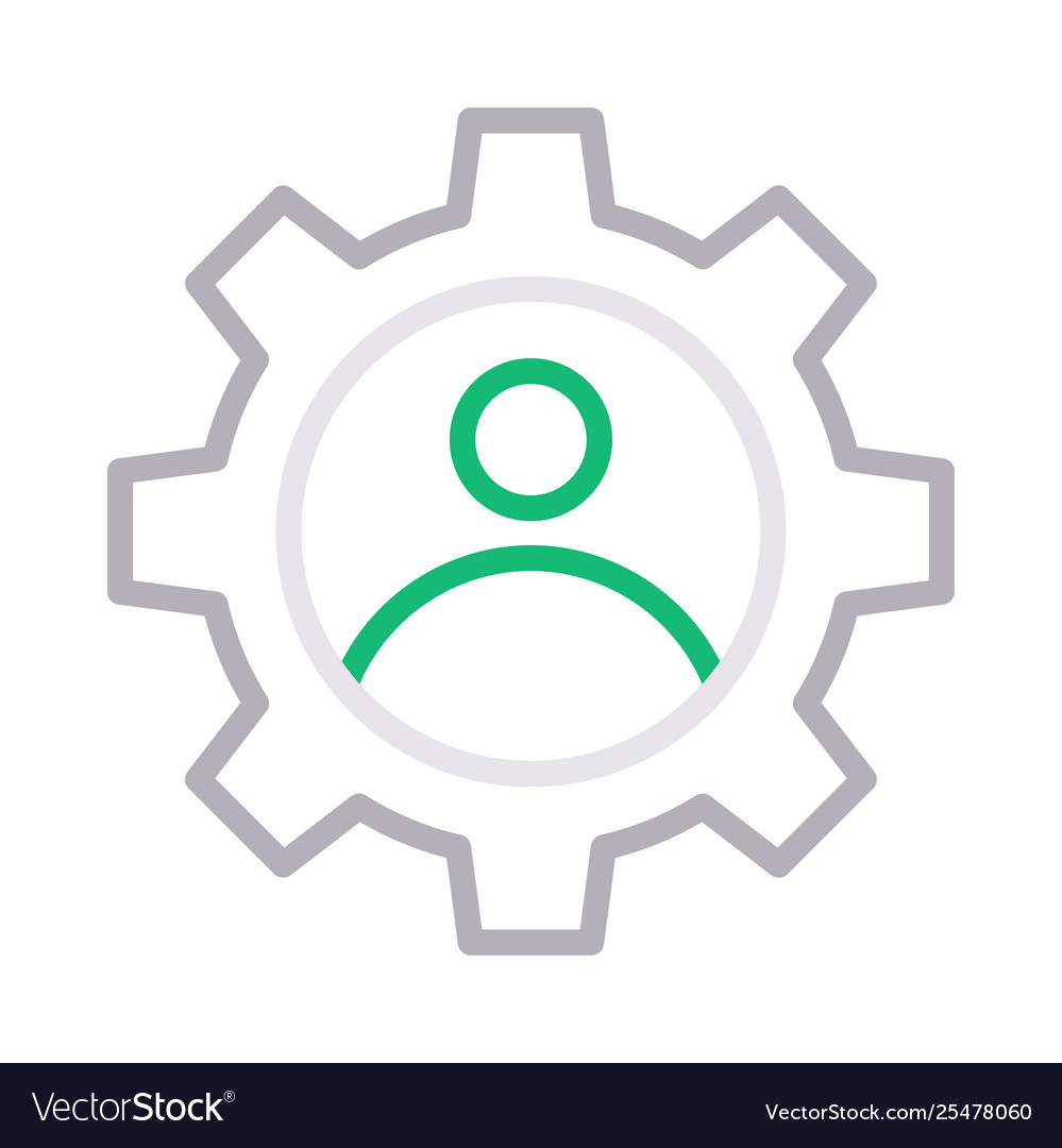 User setting vector image User setting