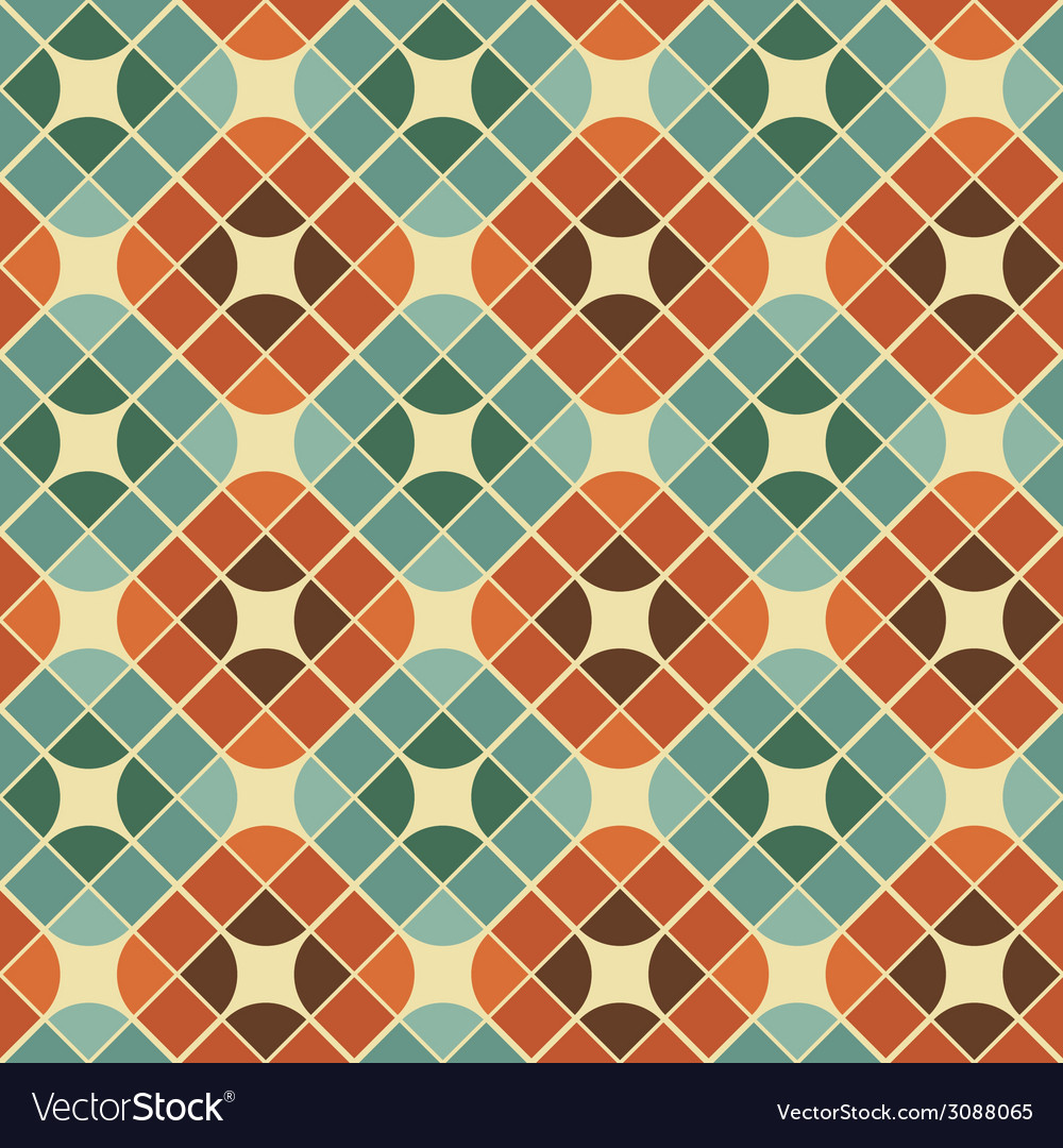 Abstract colorful tiles seamless pattern