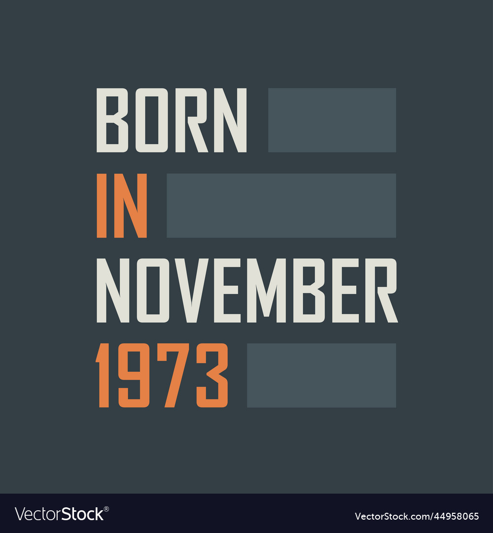 Geboren im November 1973 Geburtstag Zitate Design