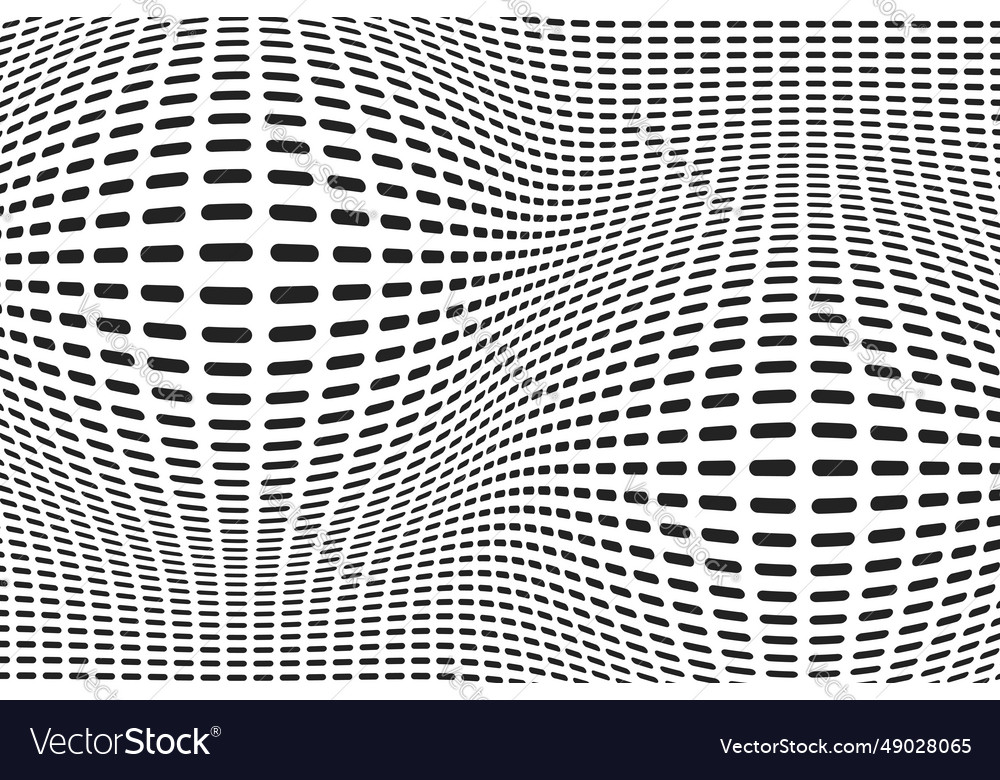 Dashed lines with different thickness that makes vector image Dashed lines with different thickness that makes