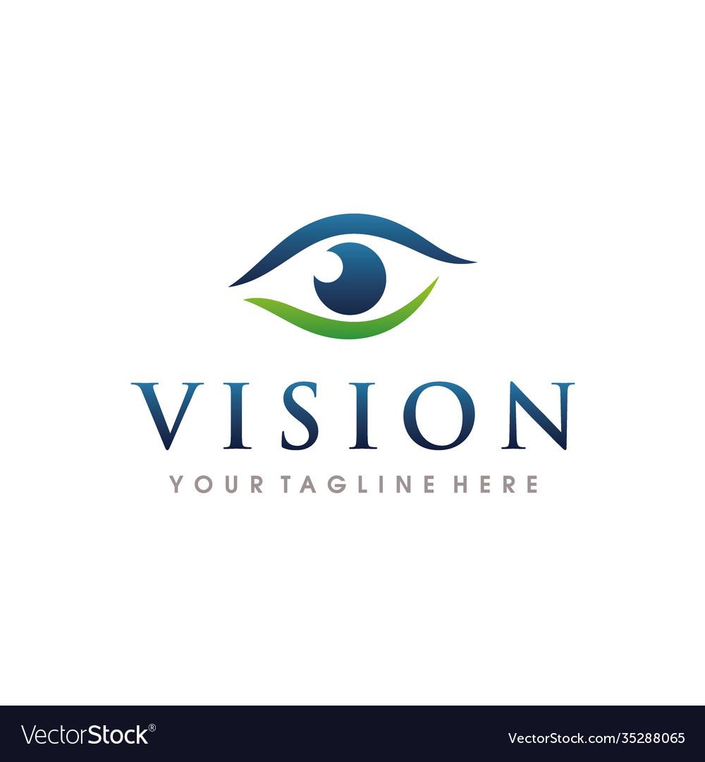 Eye care logo logo design template Royalty Free Vector Image