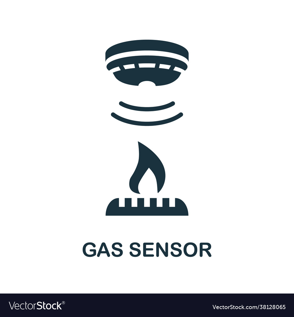 Gas sensor icon simple element from sensors icons