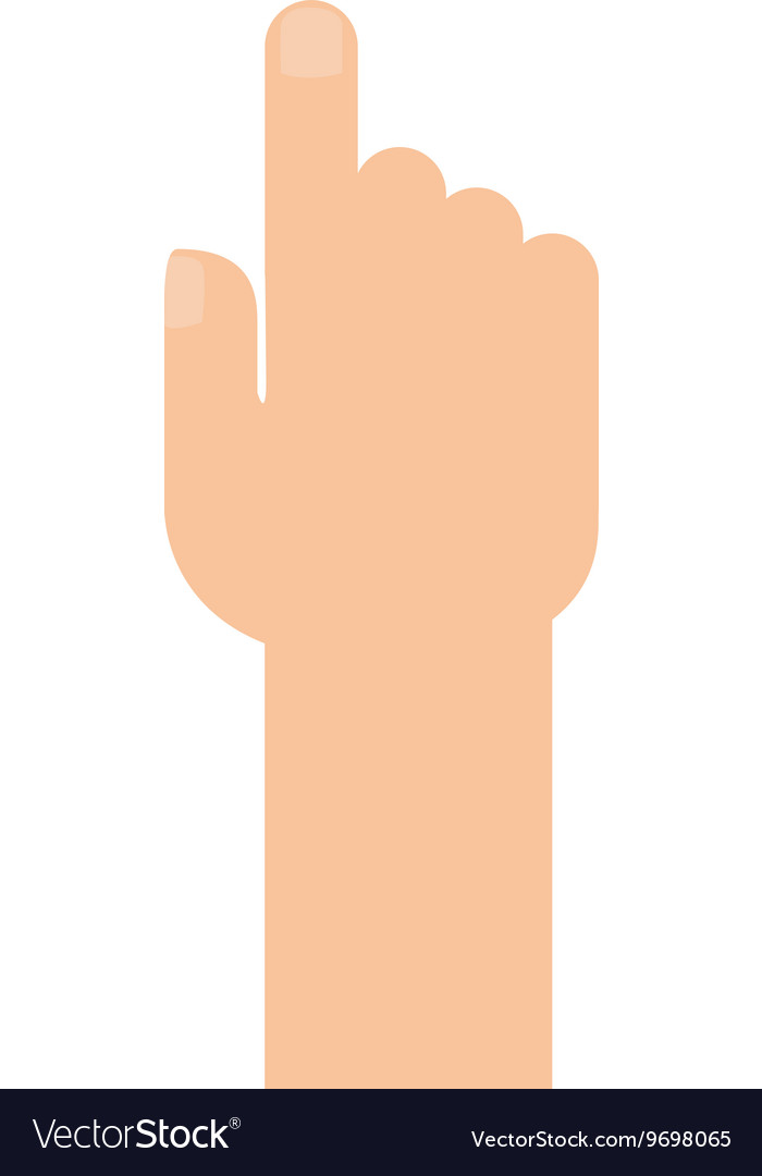 Hand pointing with index finger icon