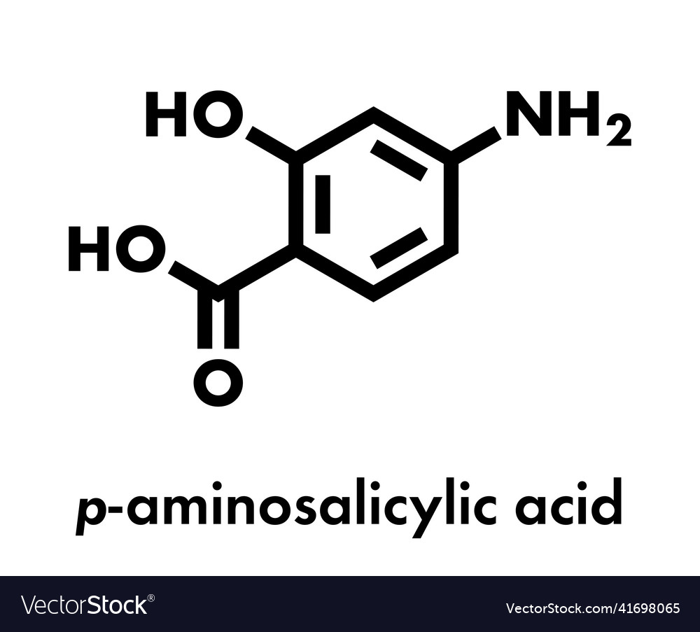 Para-aminosalicylic acid drug molecule used