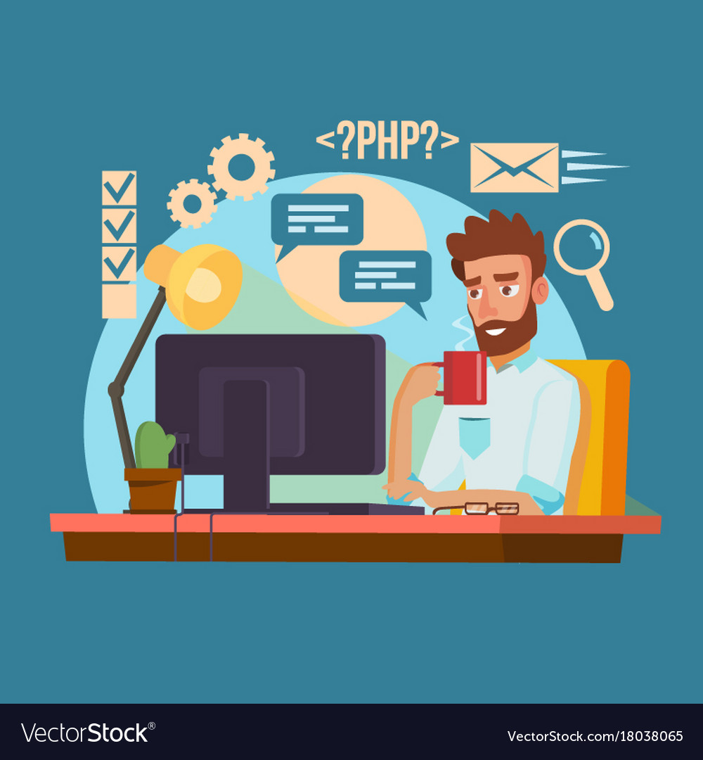 Professional Programmer Character