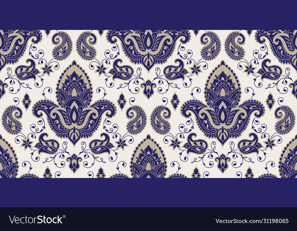 Rectangular seamless boho print design