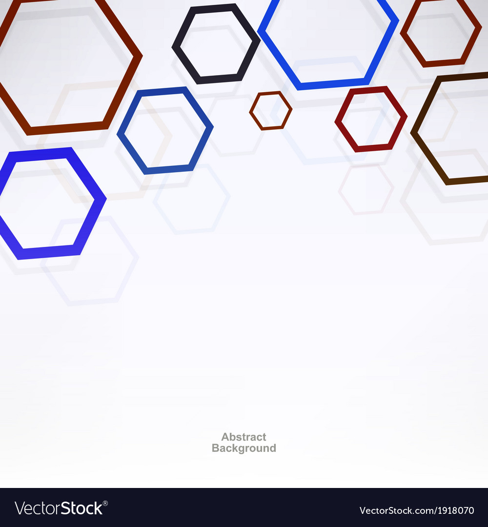Background with hexagons