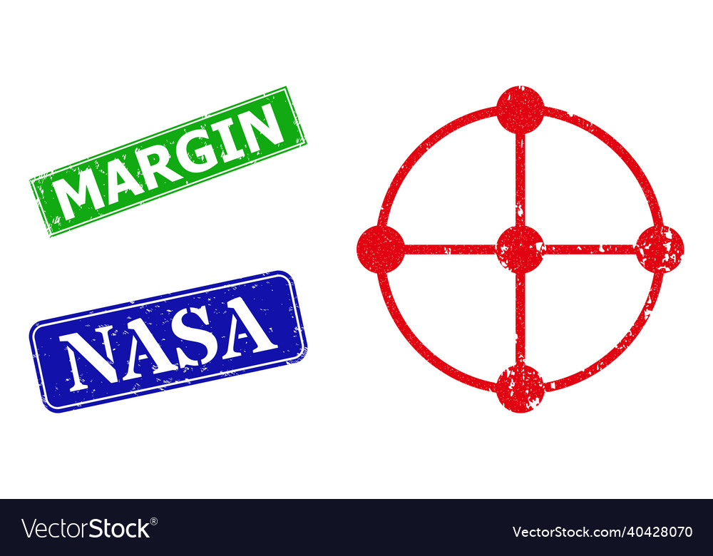 Circle grid nodes scratched icon