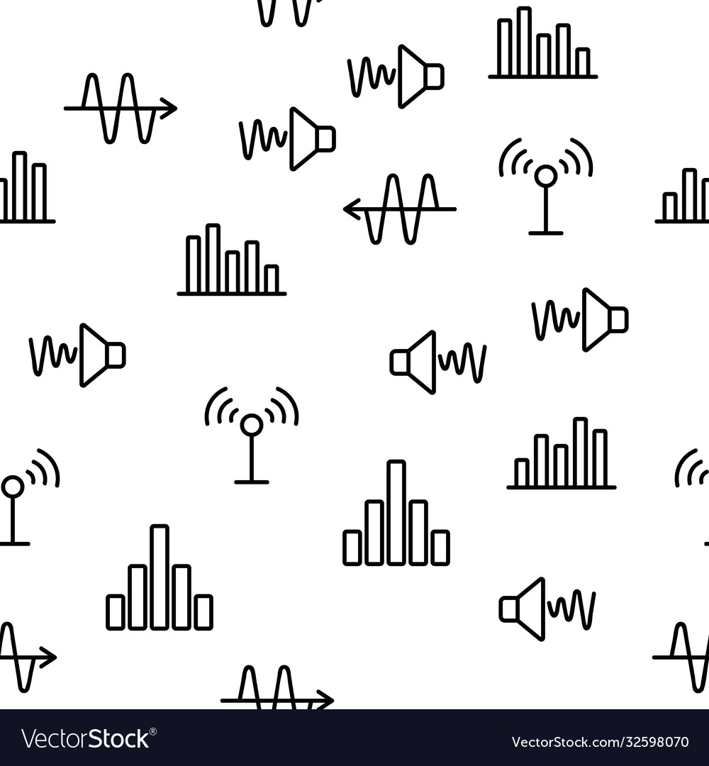Frequency pulse wave seamless pattern
