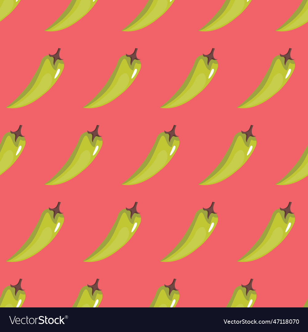 Green pepper seamless Royalty Free Vector Image