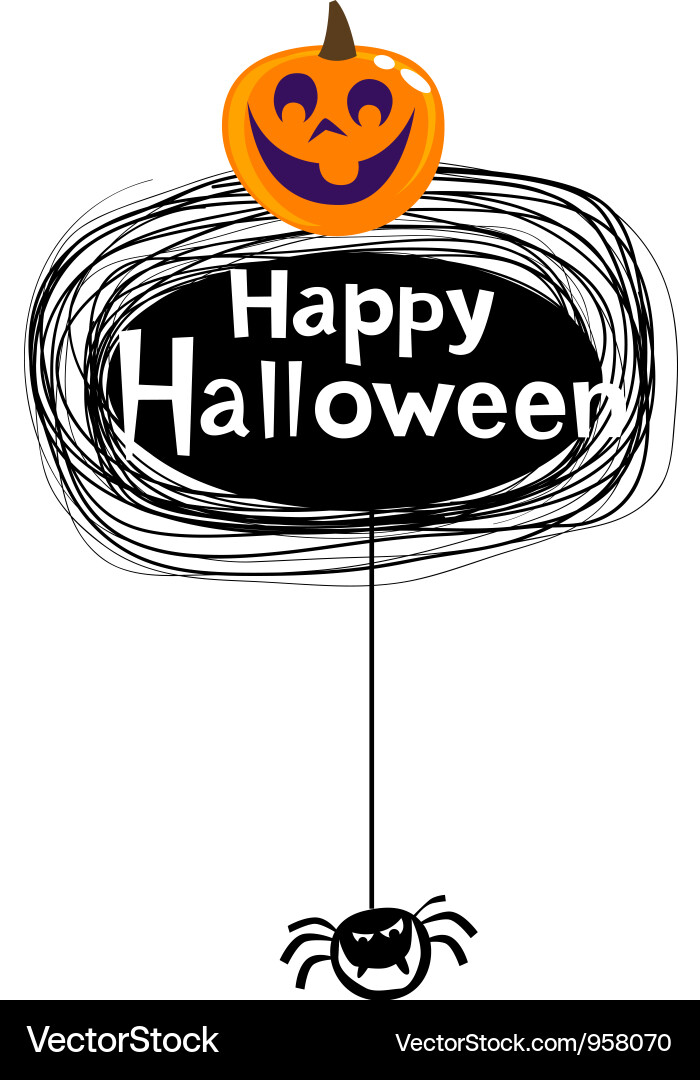 Halloween frame Royalty Free Vector Image - VectorStock