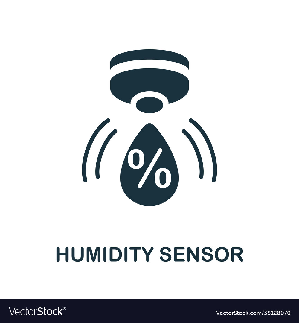 Feuchtesensor-Ikone einfaches Element von Sensoren