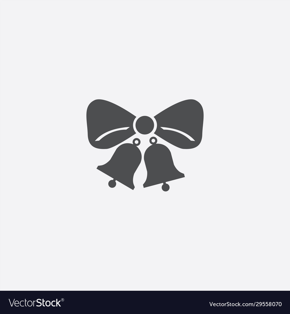 Jingle bells sign icon Royalty Free Vector Image