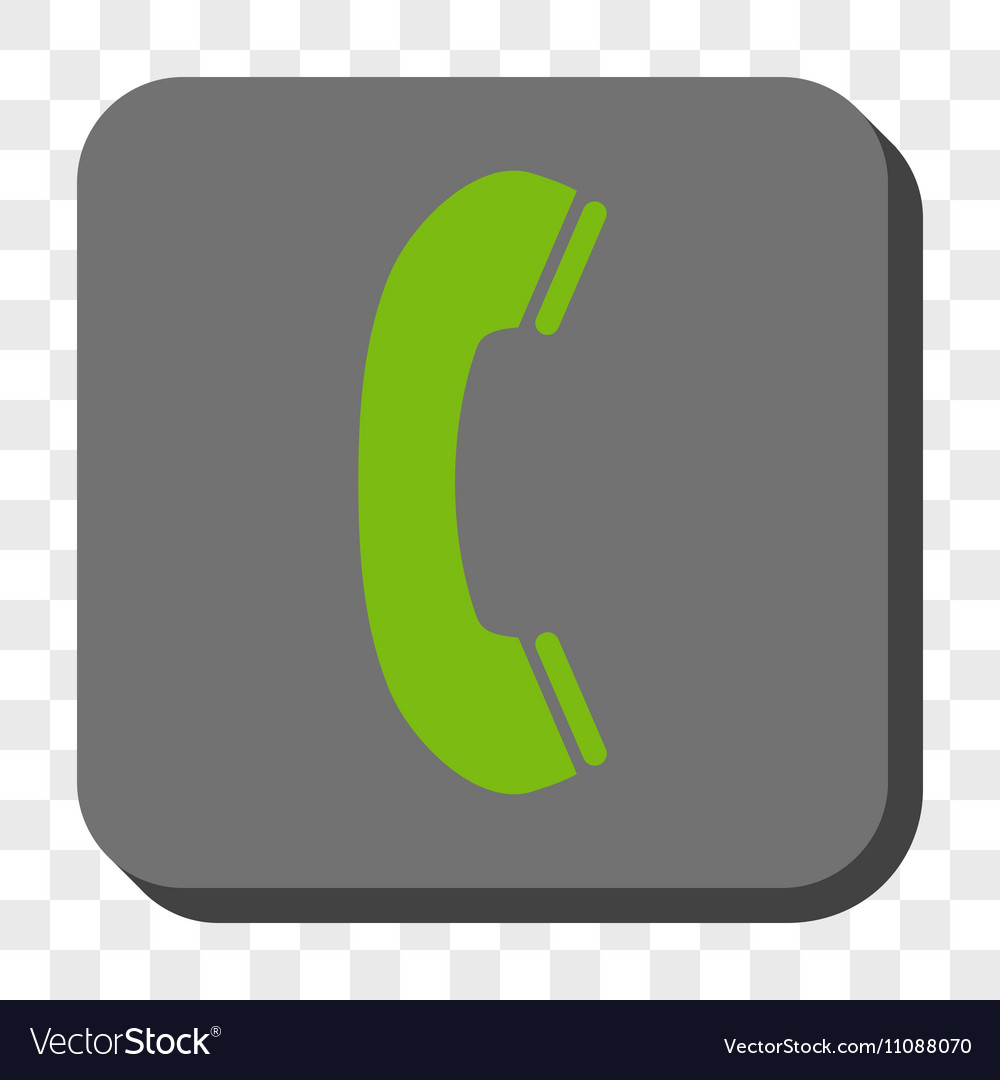 Phone receiver rounded square button