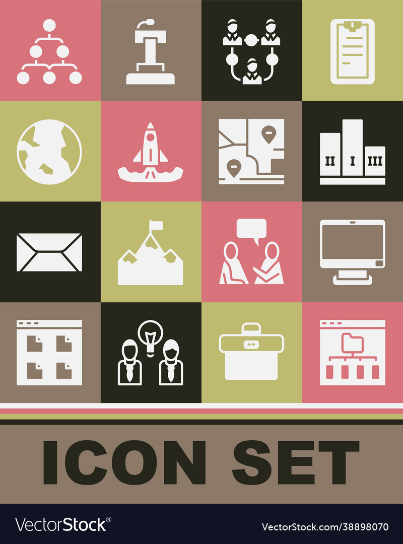 Set browser files computer monitor award over vector image Set browser files computer monitor award over