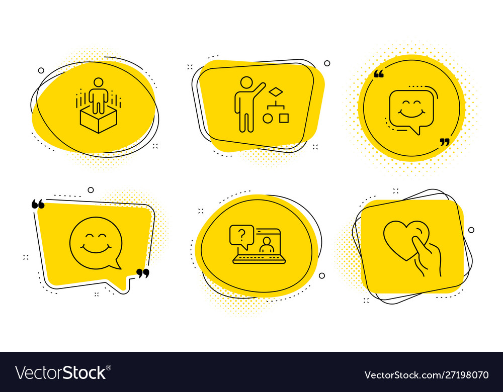 Lächeln Gesichtsalgorithmus und erweiterte Realität Icons vector image Lächeln Gesichtsalgorithmus und erweiterte Realität Icons