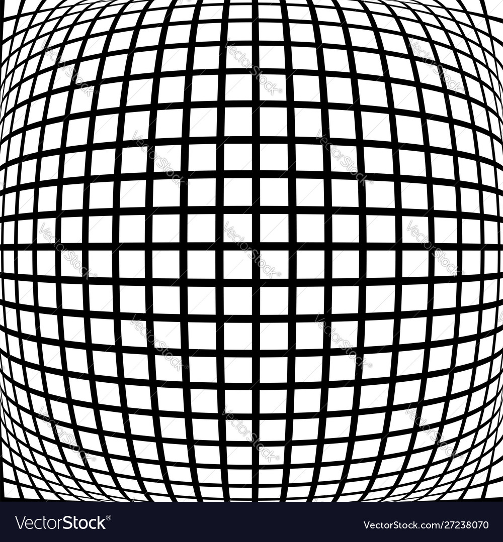 Spherical globe circular distort effect pattern