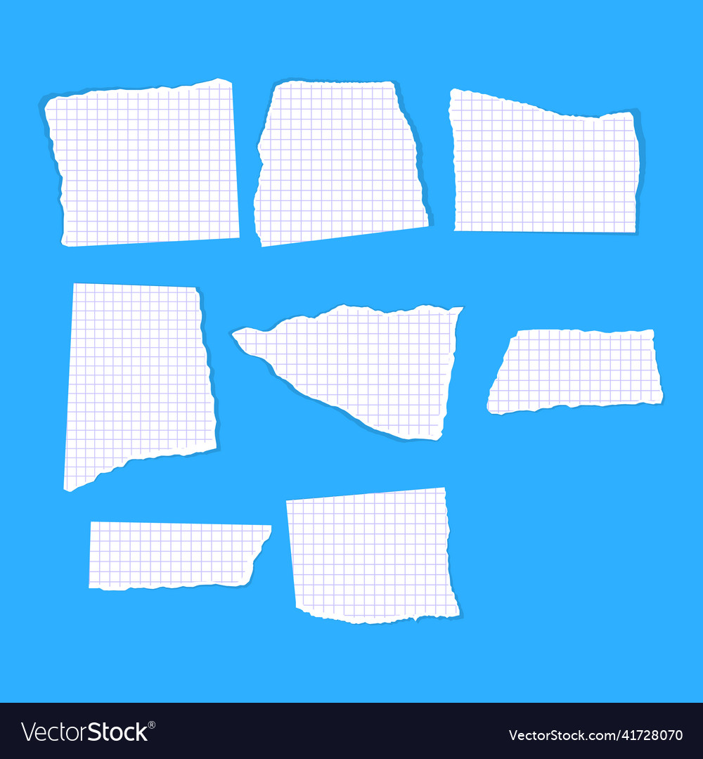 Torn paper edges with shadow sheets