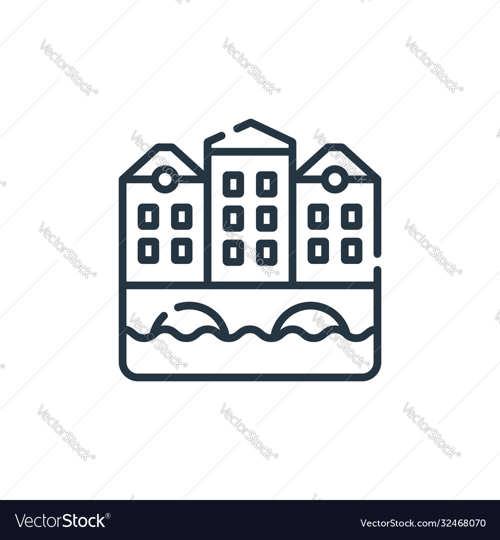 Venice icon editable stroke linear