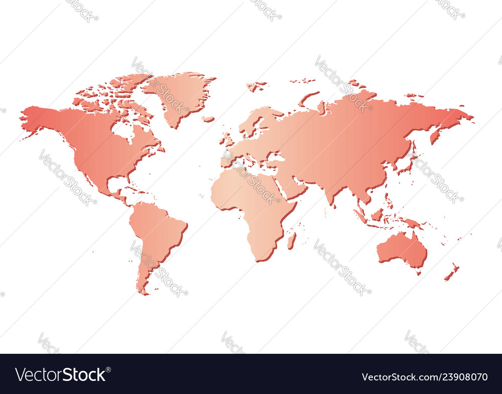 White background with red map of the world