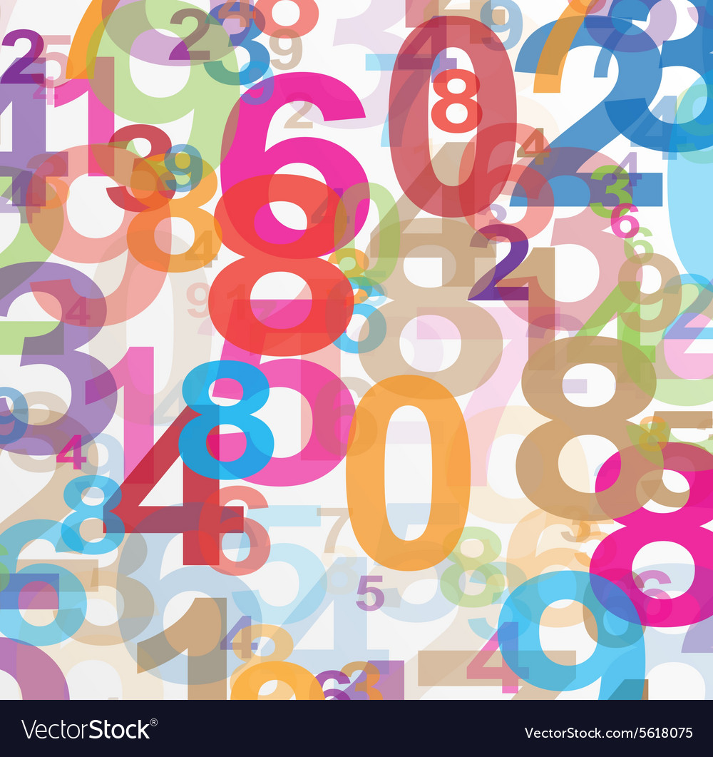 Abstract background with numbers